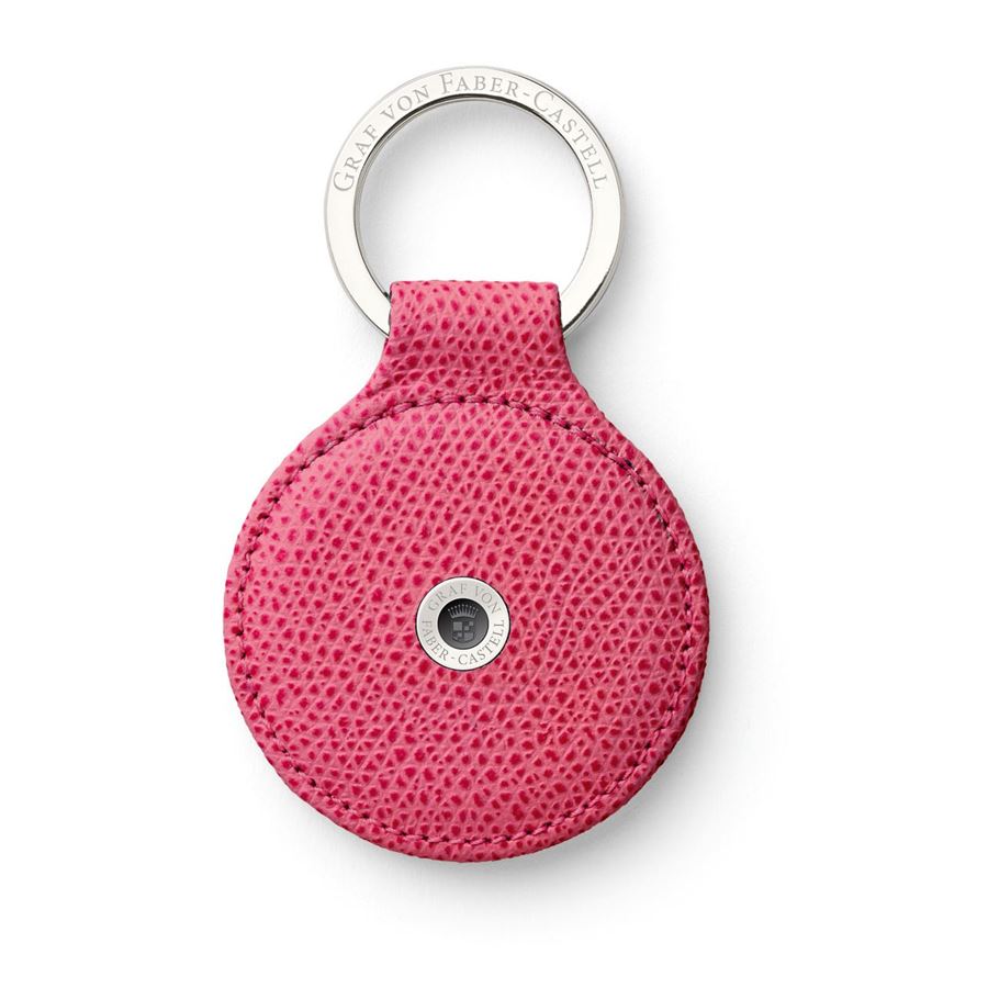 Graf-von-Faber-Castell - Schlüsselanhänger Epsom rund, Electric Pink