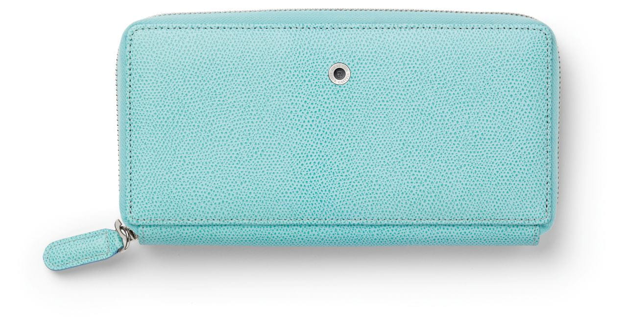 Graf-von-Faber-Castell - Geldbörse für Damen mit Reißverschluss Epsom, Turquoise