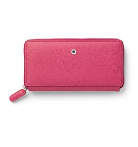 Graf-von-Faber-Castell - Geldbörse für Damen mit Reißverschluss Epsom, Electric Pink