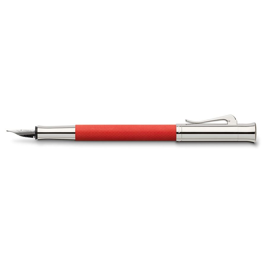Graf-von-Faber-Castell - Füllfederhalter Guilloche India Red M