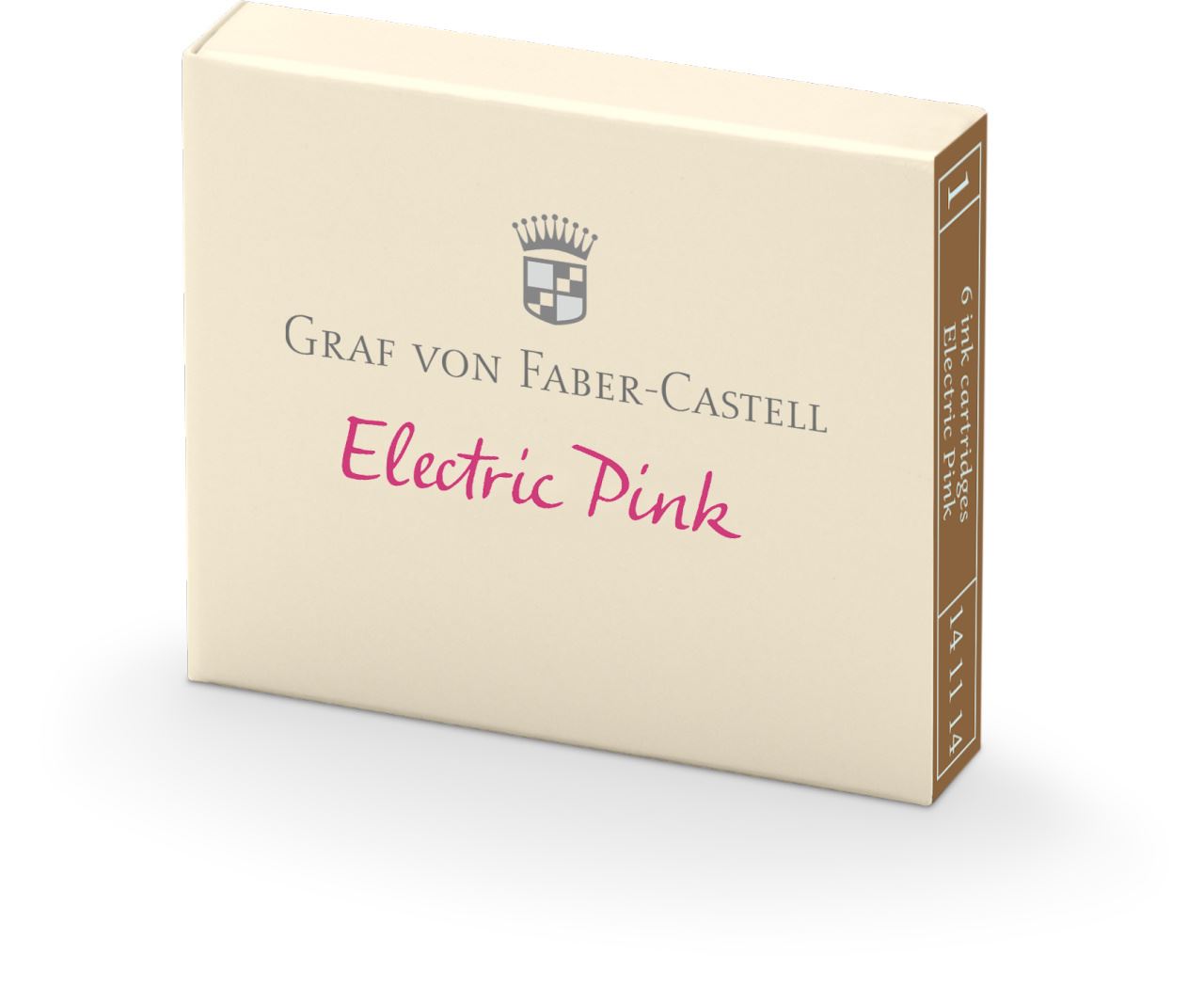 Graf-von-Faber-Castell - 6 Tintenpatronen Electric Pink