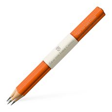 Graf-von-Faber-Castell - 3 holzgefasste Bleistifte Guilloche, Burned Orange
