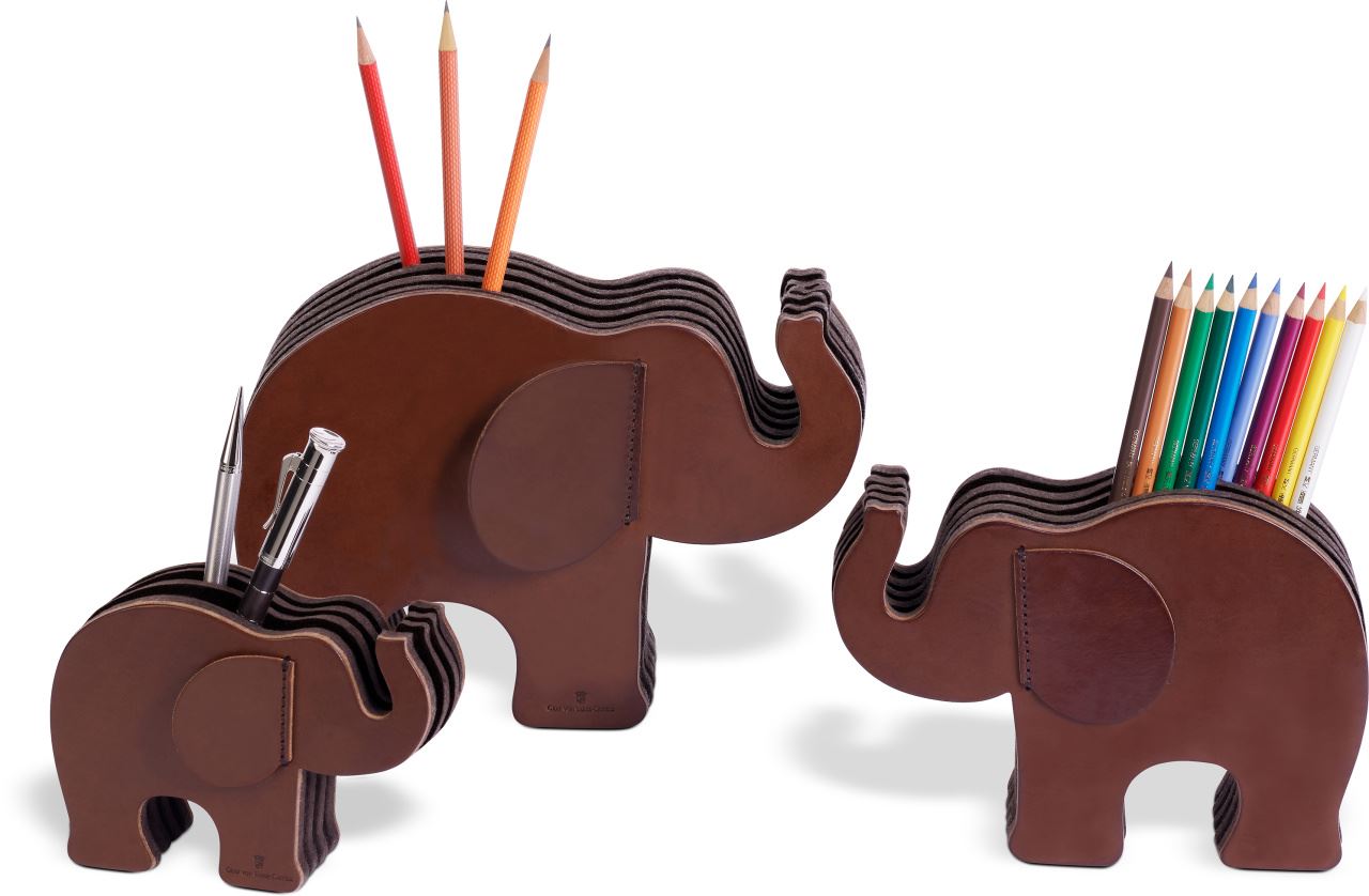 Graf-von-Faber-Castell - Stiftehalter Elefant mittel, Dunkelbraun