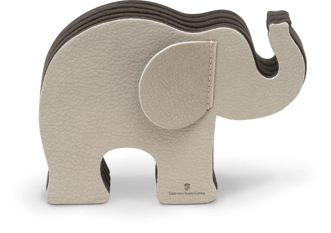 Graf-von-Faber-Castell - Stifteköcher Elefant mittel, Nubuk