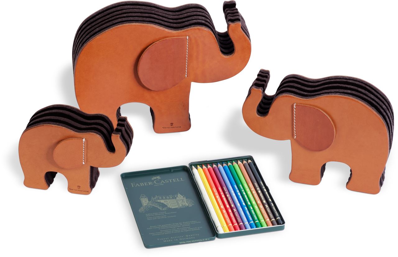 Graf-von-Faber-Castell - Stifteköcher Elefant klein, Natur